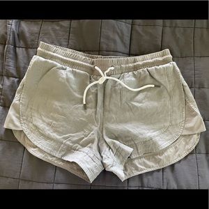 Athleta Gray Linen Shorts - Size 10